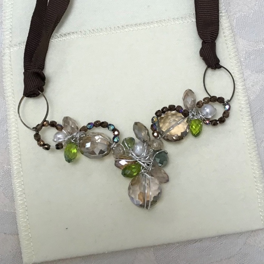 Gorgeous Artisan made Crystal Necklace